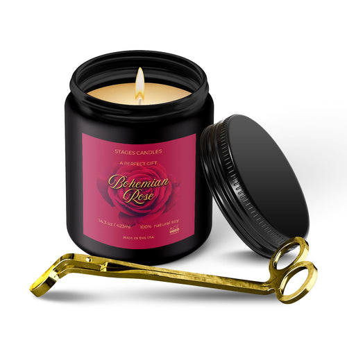 Bohemian Rose Candle