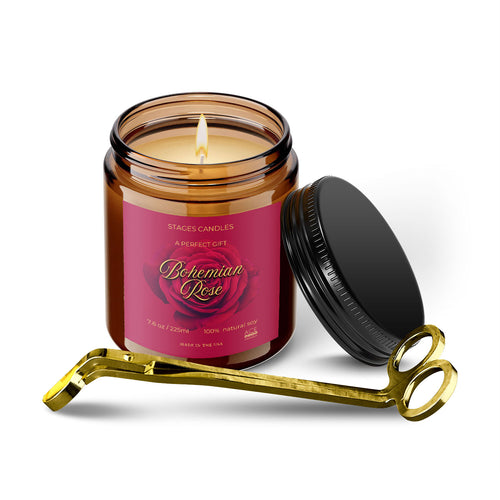 Bohemian Rose Candle