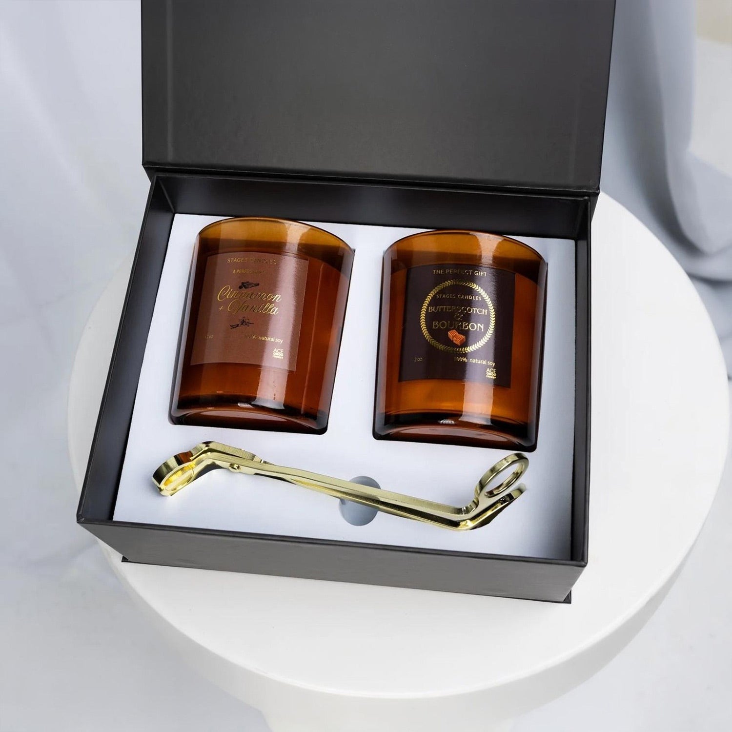 Duo Gift Set (12 oz / 355ml) - Includes limited edition amber glass jars